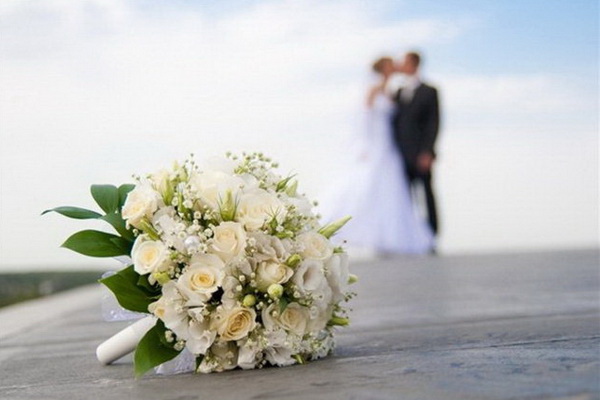 Свадебный букет цветов